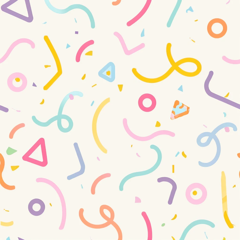 a close up of a pattern of colorful shapes on a white background, confetti, abstract pattern, birthday, phone background, sprinkles, playful and cheerful, motion shapes color design, summer color pattern, background colorful, lighthearted celebration, background pastel, fancy background, french fry pattern ambience, subtle pattern, pastel background, iphone background, geometric shapes background