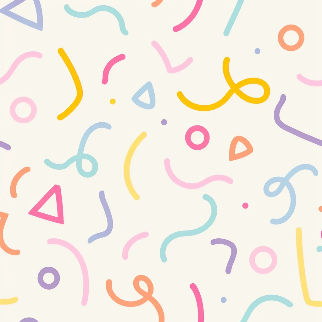 a close up of a pattern of colorful shapes on a white background, confetti, abstract pattern, birthday, phone background, sprinkles, playful and cheerful, motion shapes color design, summer color pattern, background colorful, lighthearted celebration, background pastel, fancy background, french fry pattern ambience, subtle pattern, pastel background, iphone background, geometric shapes background