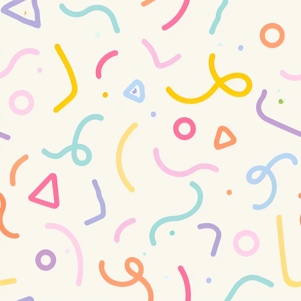 a close up of a pattern of colorful shapes on a white background, confetti, abstract pattern, birthday, phone background, sprinkles, playful and cheerful, motion shapes color design, summer color pattern, background colorful, lighthearted celebration, background pastel, fancy background, french fry pattern ambience, subtle pattern, pastel background, iphone background, geometric shapes background