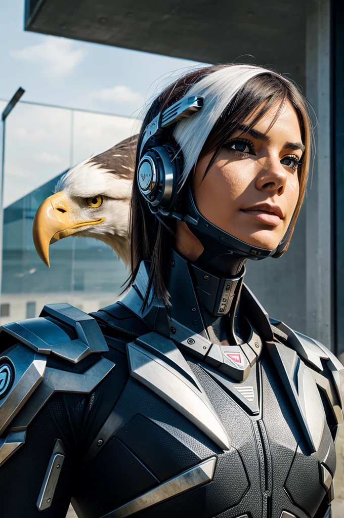 A cyborg eagle