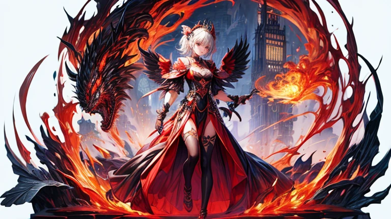 (Top quality), (Super detail), (Hi-res) One cute Tantra dark angel meditation girl, red eyes, small nose, Black and red wings, colored inner messy hair, full body Tantra tatto, metallic sexy body stockings, gothic costume, Magic Circle, Elemental, quality, gothic room, UHD, from above
