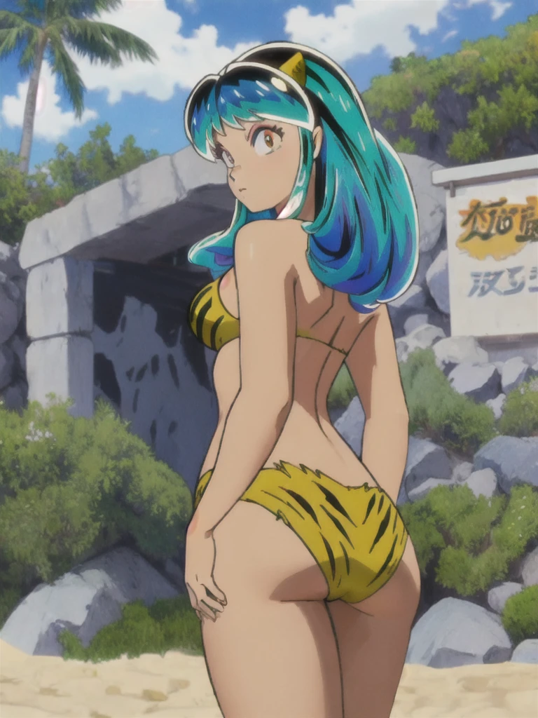 lum,bikini,sexual,high quality,masterpiece,ass,beach
