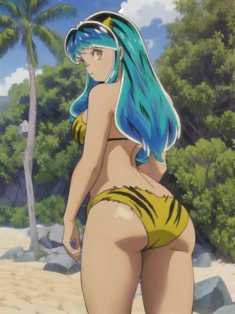 lum,bikini,sexual,high quality,masterpiece,ass,beach