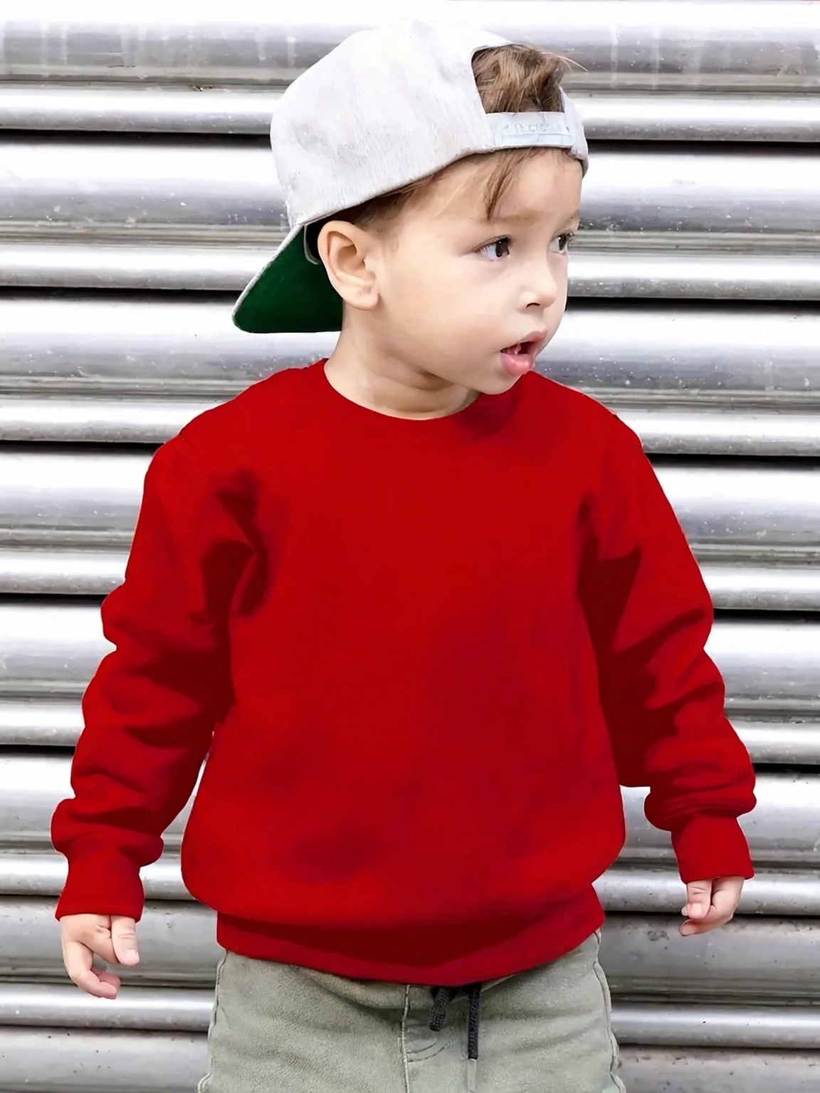 Children&#39;s red sweatshirt