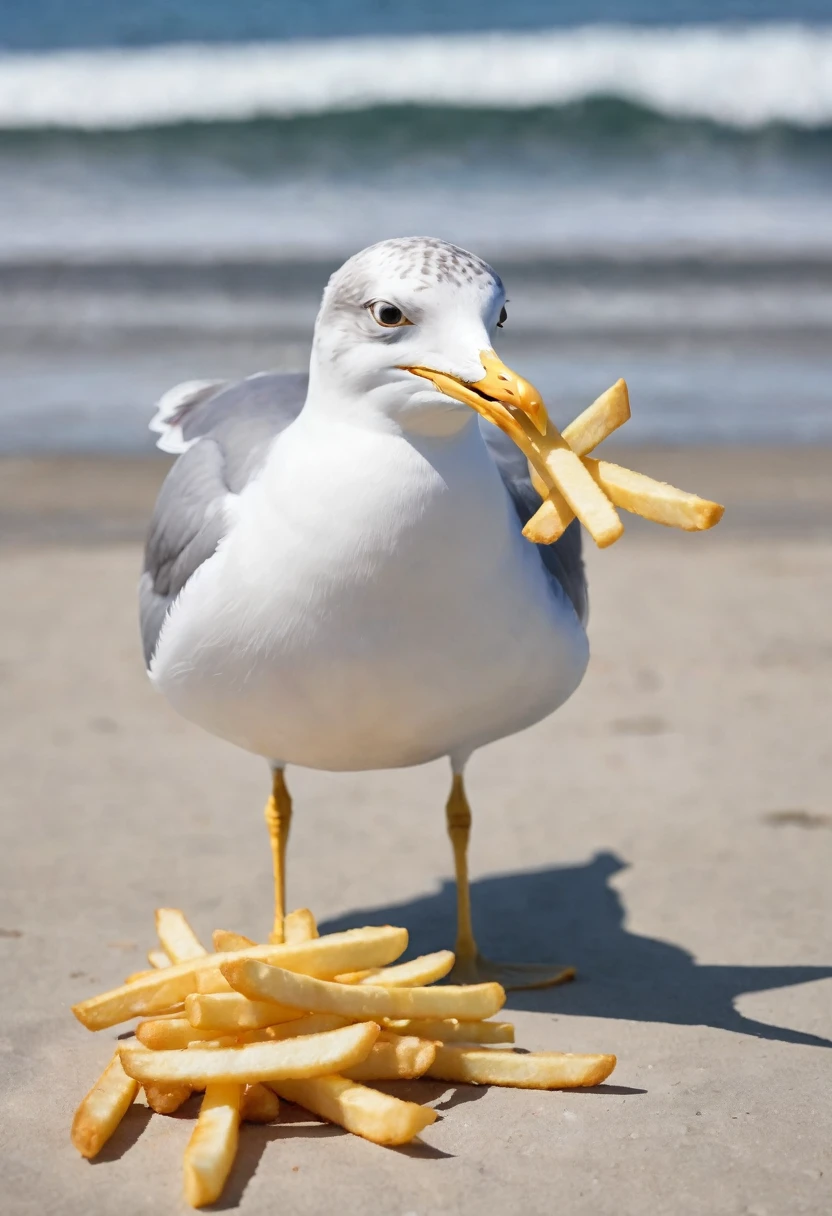 Happy as a seagull with a French fry