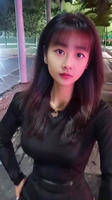 (8K, best quality, masterpiece, Golden Ratio Composition,:1.3), (Beautiful woman in her 40s), (穿着Black tights,), (Nurse in red:1.2), (Huge breasts), (Long legs), Soft face line,Gentle,Silver short hair, Black tights
