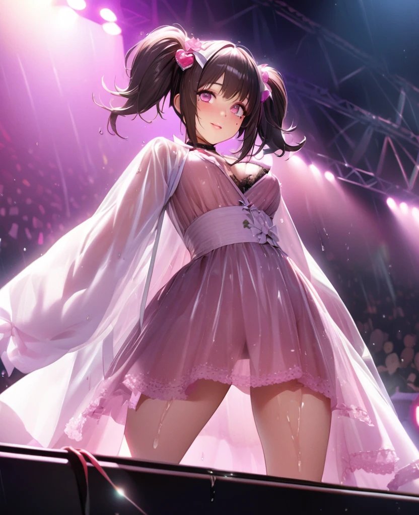 Idol, Masturbation, pussy juice, orgasm, In front of the audience