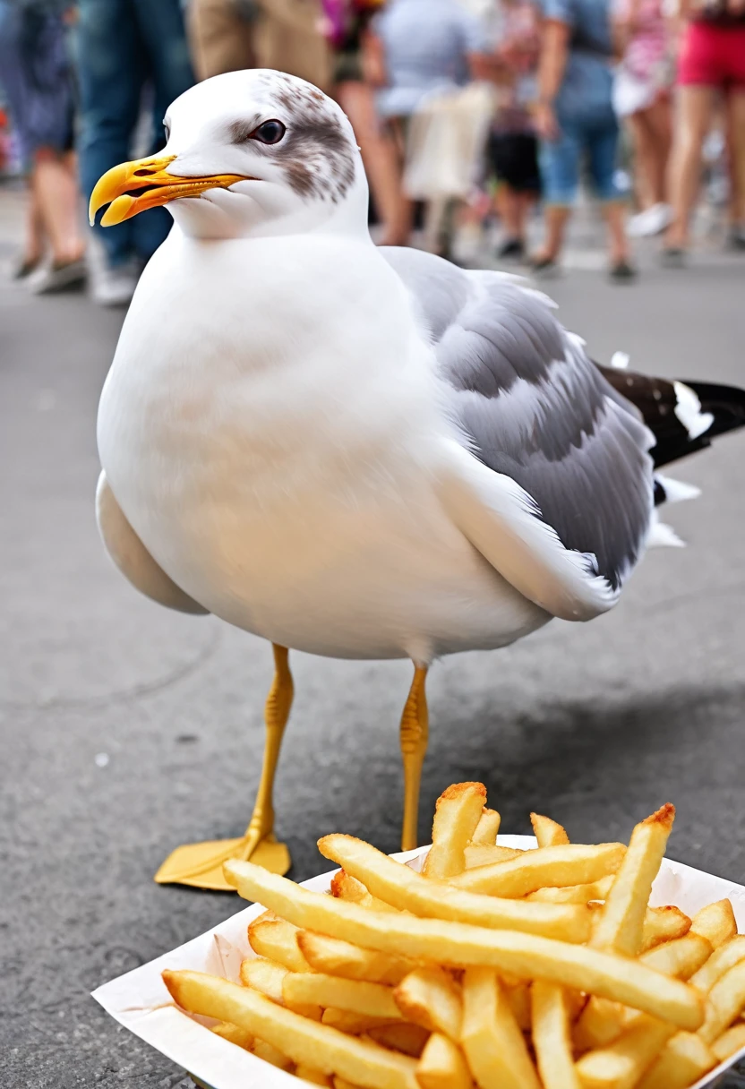 Happy as a seagull with a French fry