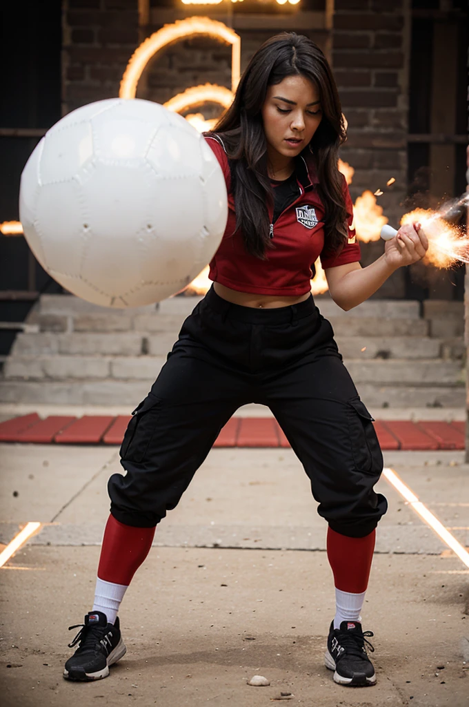 Dynamite and ball for logo
