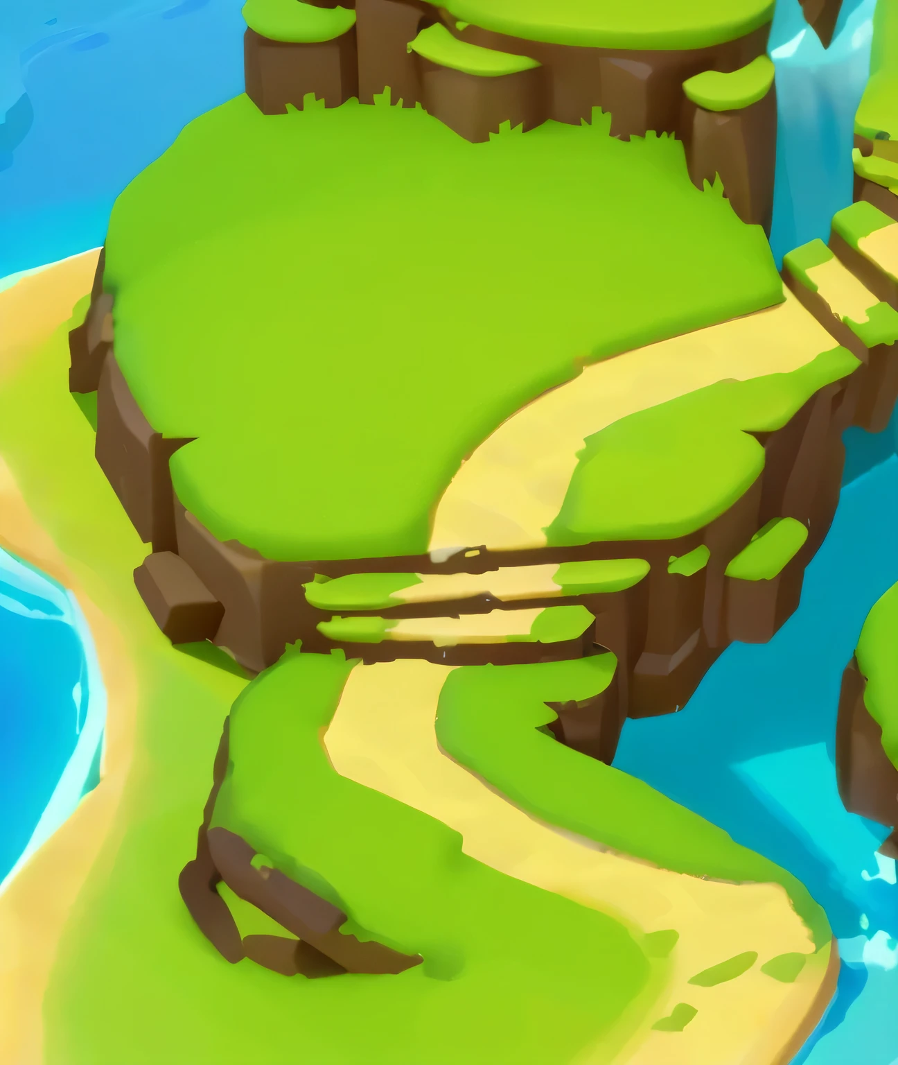 Game Architecture Design, Rivers, Cartoons, Plant Paired Architecture, Leisure Game Style, Plant Architecture. 3D. tmasterpiece， Super Details, Best Quality