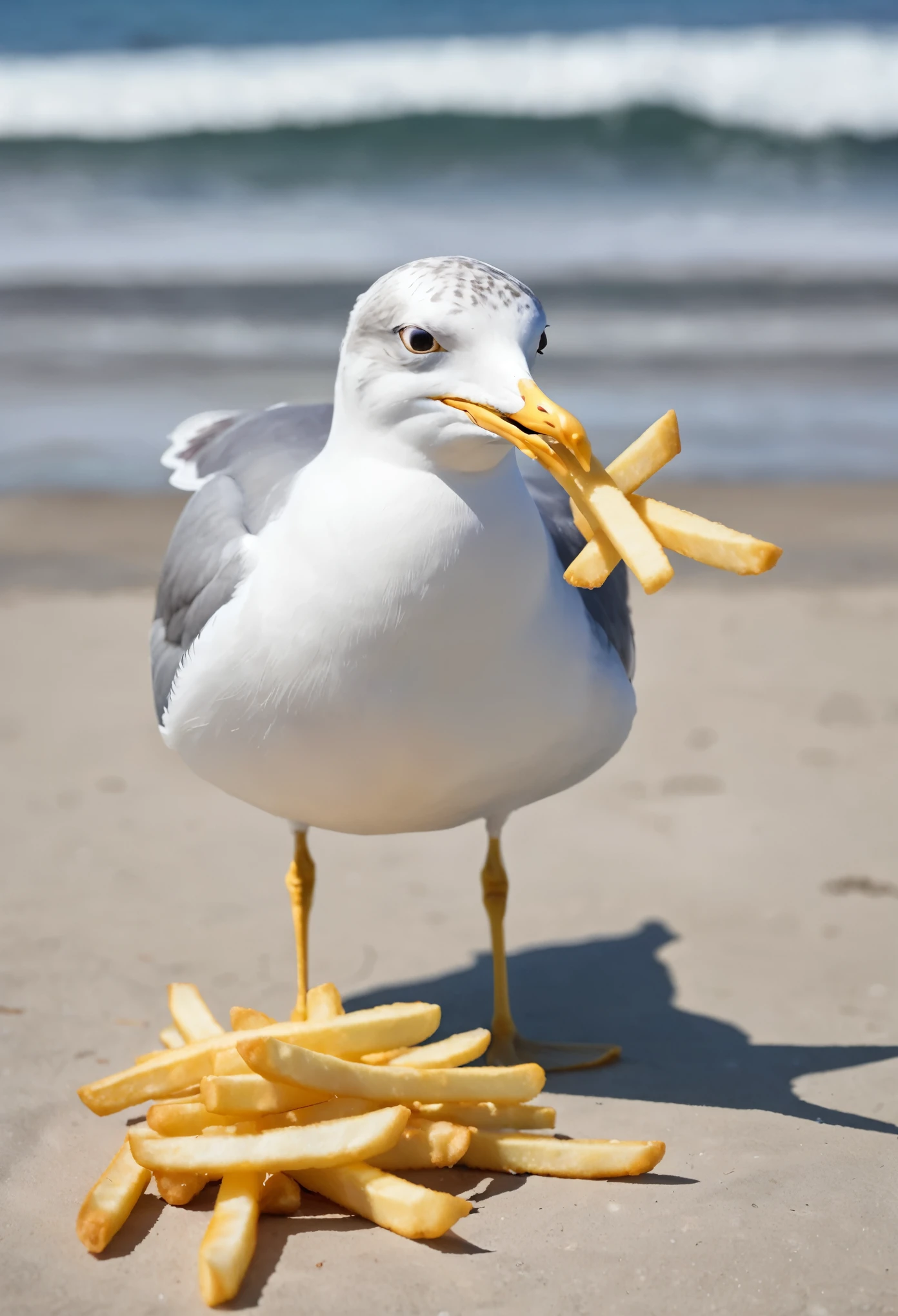 Happy as a seagull with a French fry