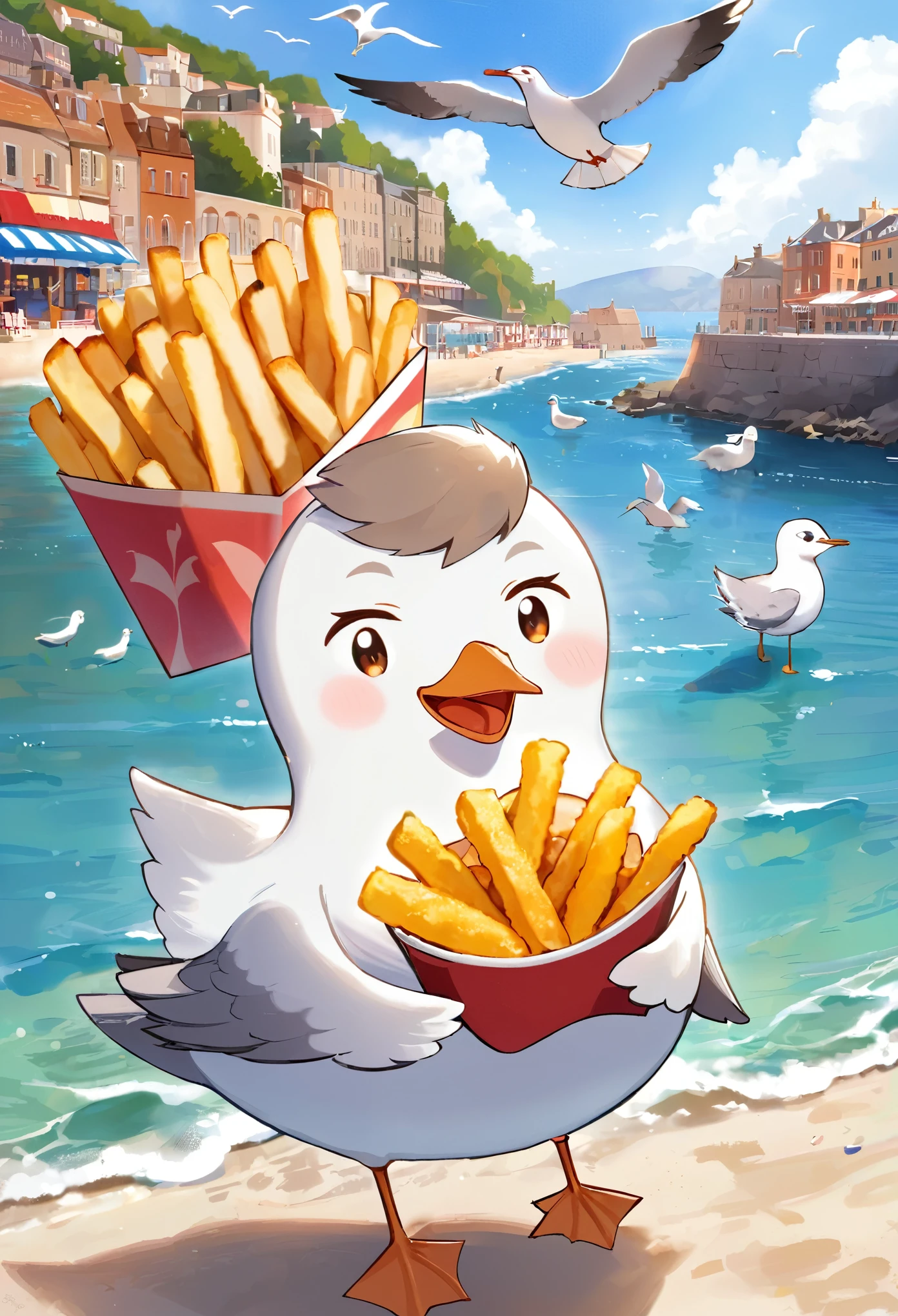 Happy as a seagull with a French fry