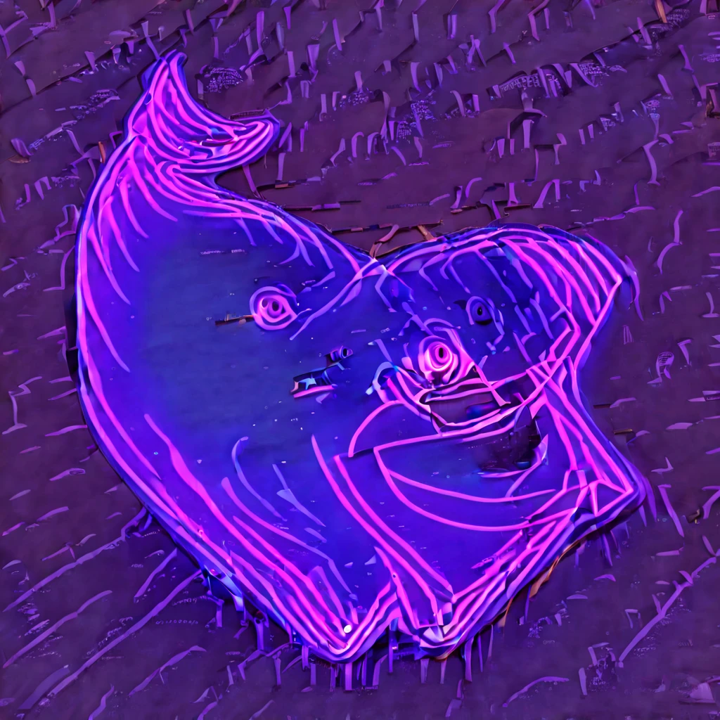 Logo, telegram, neon blue whale, Cryptocurrency, надпись LAST, blue neon, Blue shades