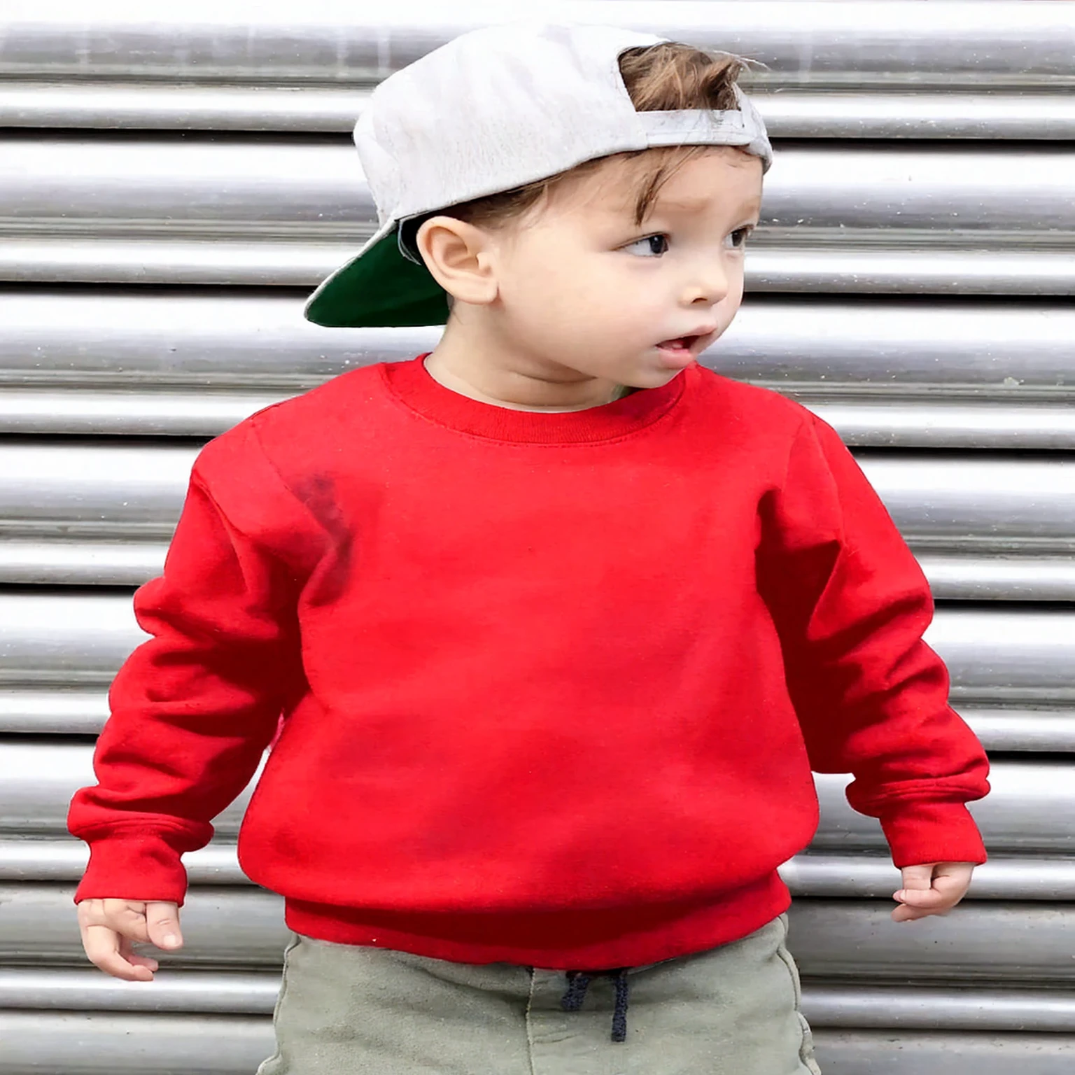 Children&#39;s red sweatshirt