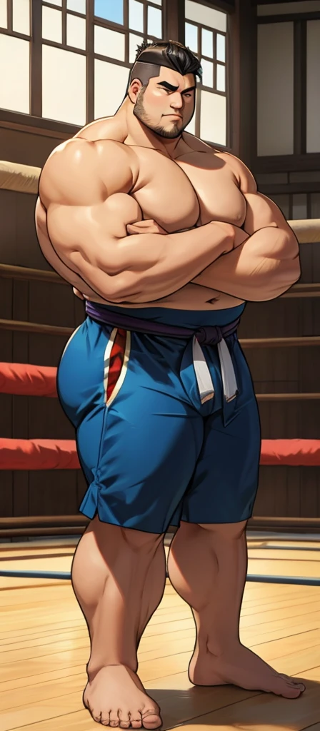 modern male Large overweight Muscular Sumo wrestlers middle aged Drawing model