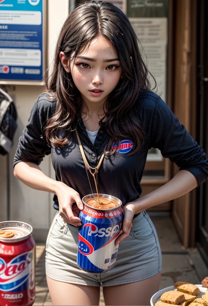 Commercial poster with Pepsi