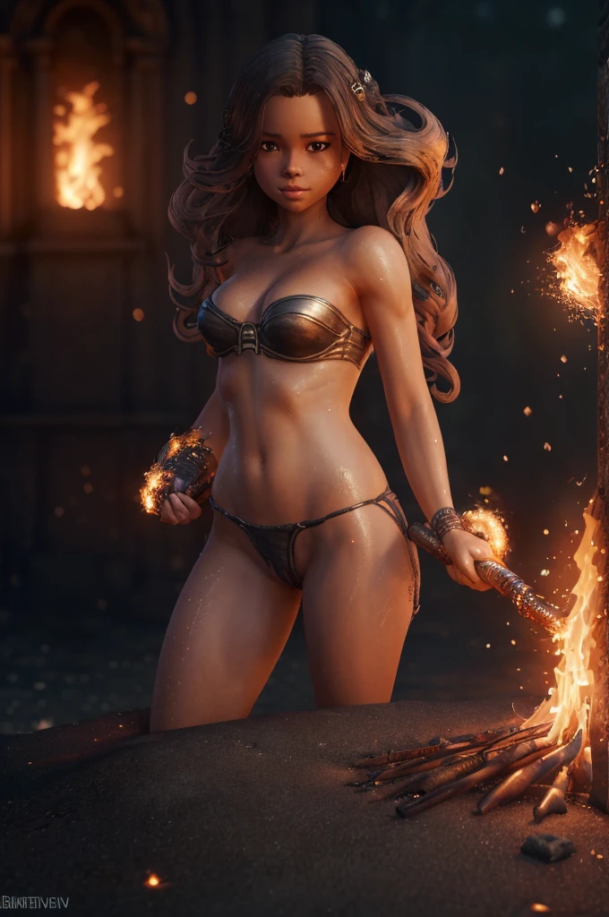 Beautiful alluring pyromancer jenna ortega, Fair Skin, amazing well toned body, tan skin, sweaty skin, at a ruined desert temple, etherel flames surround her, flame particles, Beautiful D&D Character Portrait, Ominous, Dark Fantasy, Biopunk, Detailed, Fiverr Dnd Character, Octane Render, Digital Art, Extreme Detail, 4k, Ultra Hd, Polished, Beautiful, Hyperdetailed, Intricate, Elaborate, Meticulous, Anime Character, Detailed, Grunge, Sharp Focus, Wlop, Character Design, Unreal Engine, 3d Rendered, Volumetric Lighting, Reflections, Glossy, Digital Illustration, Sensual Pose, Suggestive Pose, Lewd, Full Body Shot, anatomically correct,