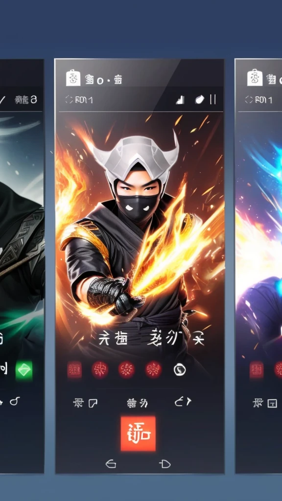 Handsome ninja , not wearing a mask, Asian face, 25 years old, make it realistic