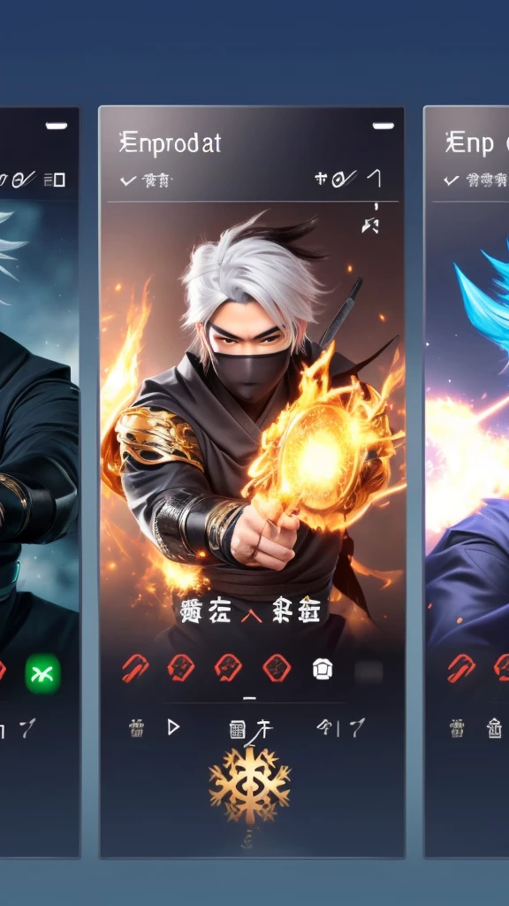 Handsome ninja , not wearing a mask, eropan face, 25 years old, make it realistic