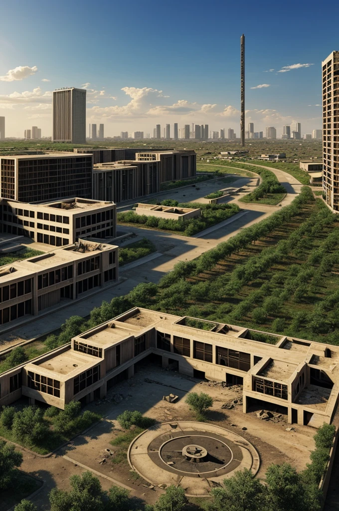 Post-Apocalyptic Revival: A rebuilt world after a major disaster, featuring resilient architecture, self-sustaining communities, and advanced environmental engineering.