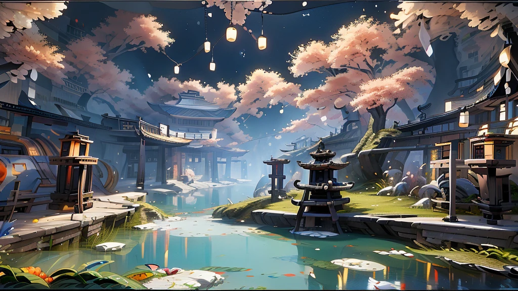 masterpiece，A mountain on white paper，Express with ink only々There is also a sea of clouds and a moonlit night、Pale touch、Ink Painting，（（Jasmine）），（Birds flying over the hills：1.3）