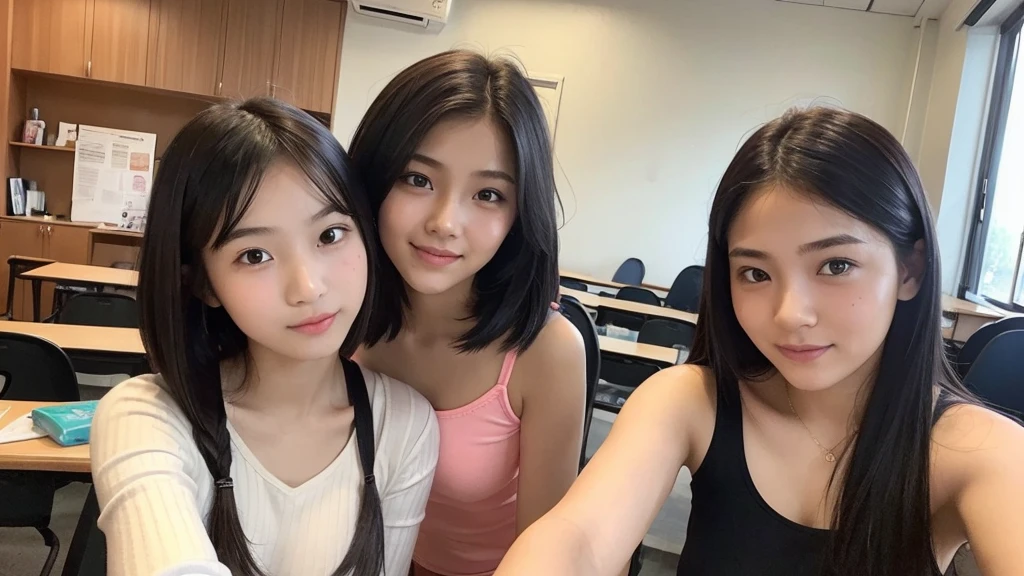 Smooth and delicate face,No black hair,Delicate skin。