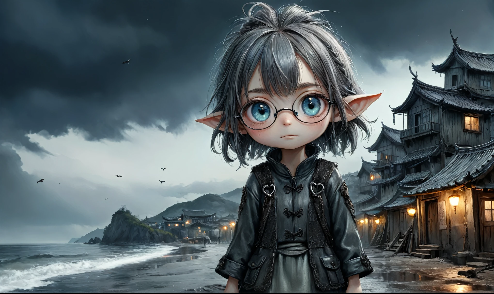 someone wrote a notepad with a heart on it and a pair of glasses, notebook, large)}], cutie, [ forgetful ], fanart, special, doodle, [ realistic photo ]!!, [ [ hyperrealistic ] ], cute, on a notebook page, colored, wallpaper”, beautiful image, you're something special, childhood memory, beutiful, header text”,eyes extremely detailed,intricate details eyes,eyes extremely detailed, high detailed eyes,16k resolution, eyes anatomically correct,Ultra HD,HDR,hyper realism, hyper detailed,extremely Realism,Ultra Detailed,body logically correct,Extremely detailed,High contrast,Masterpiece,Realism,Ultra Detailed, intricate details,realistic humid leather, cinematic style,irina yermolova,high contrast,hdr,extremely detailed, [deep night landscape],masterpiece,intricate details,faded,eyes extremely detailed,Silverclaw,view from height,full-body-shot,High contrast,Masterpiece,Realistic,Ultra Detailed,intricate details,realistic humid skin,extremly intricate,realism,photorealism, cinematic style,irina yermolova,HDR,((Wangechi Quality)),extremely detailed, [night landscape],masterpiece,intricate details,faded,eyes extremely detailed, high detailed eyes,16k resolution,RAW, Nikon Z9,chinese orc's village of fishers on seaside,authentic,full body length,Labradorite girl,native italian troll ,pretty face,eyebrow up,full body shot,ominous landscape,glate gray atmosphere,by art Simon Stalenhag,Nicola Samori,(((Wangechi Mutu))),prime colors,urban,extremely detailed,masterpiece,intricate details,faded,eyes extremely detailed, high detailed eyes,4k resolution,RAW, Nikon Z9