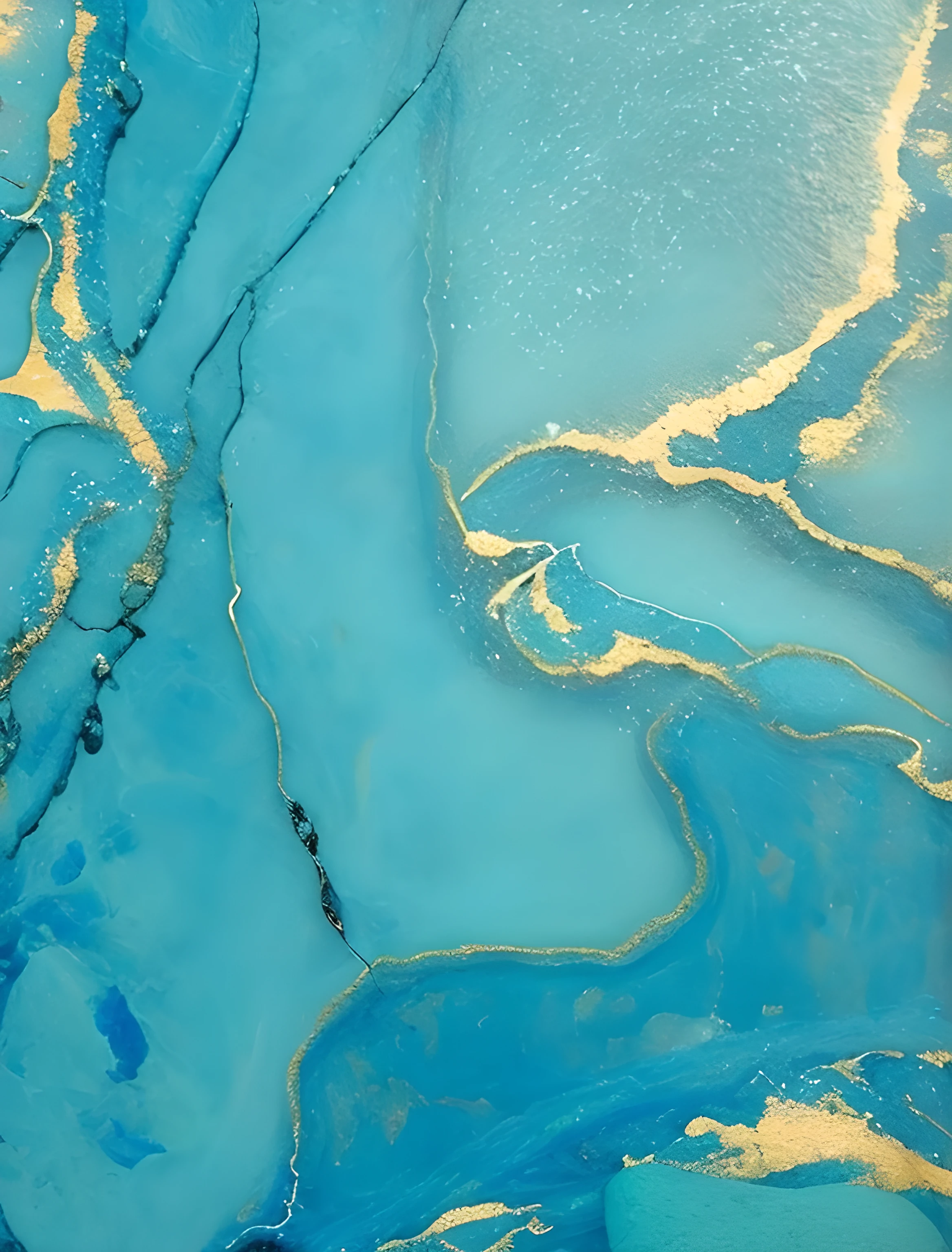 Close-up of blue and gold marble with white border, Inspired by Lucio Fontana, Fluid Acrylic Pouring Art, Acrylic casting, acrylic paint for, Marble pattern, Marble pattern effect, Kintsugi, Kintsugi!!, paint for, acrylic pour painting, Aerial iridescent veins, Turquoise gold details, Abstract Liquid Acrylic Art, Liquid Marble Fluid Painting