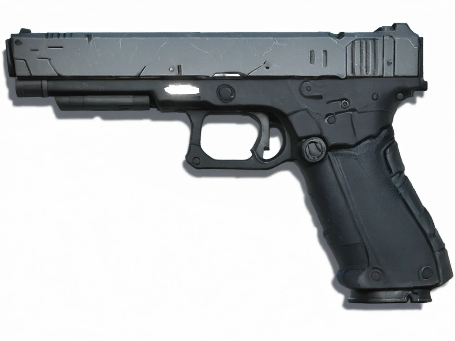 gun, side view, borderlands style