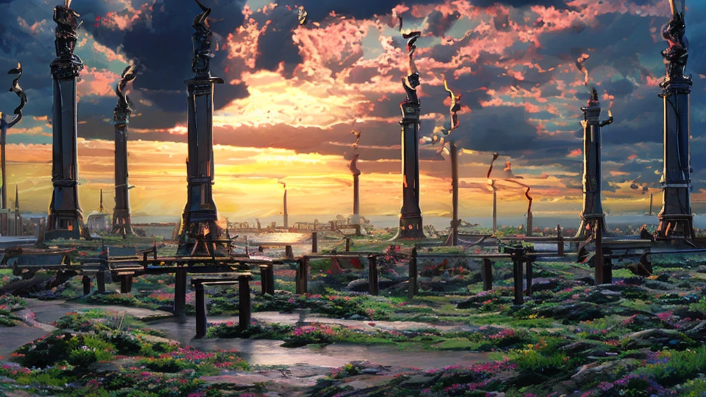 A futuristic city with flying cars and holographic displays, connected by spiral bridges over an ethereal ocean. The sky is a clear blue, and the buildings have metallic textures. In one corner of the scene, there is a large floating structure resembling the torus symbol, glowing in shades of a white to light blue gradient. A drone flies above it, capturing its majestic presence against the backdrop of the dlistant planet. --s 750 --v 6.0(UHD, retina, masterpiece, anatomically correct, accurate, super detail, high details, award winning, highres, best quality, 16k, high quality)