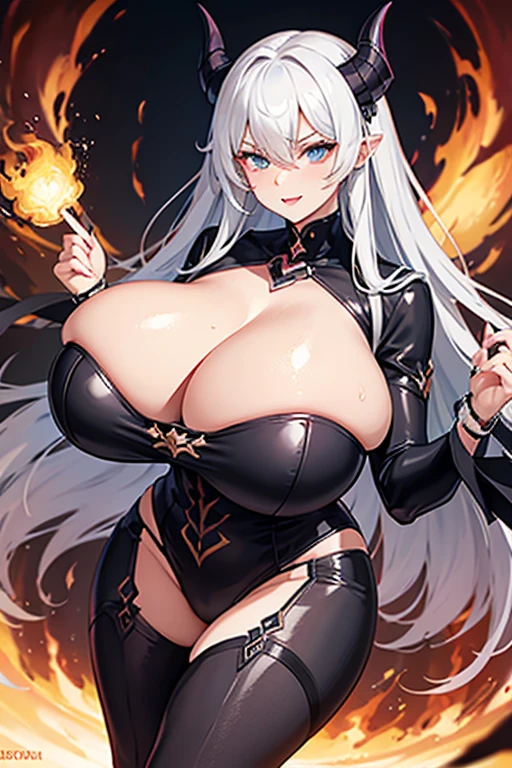 evil, huge breasts