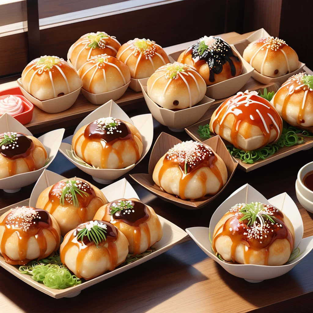 Takoyaki、food、Cute illustrations