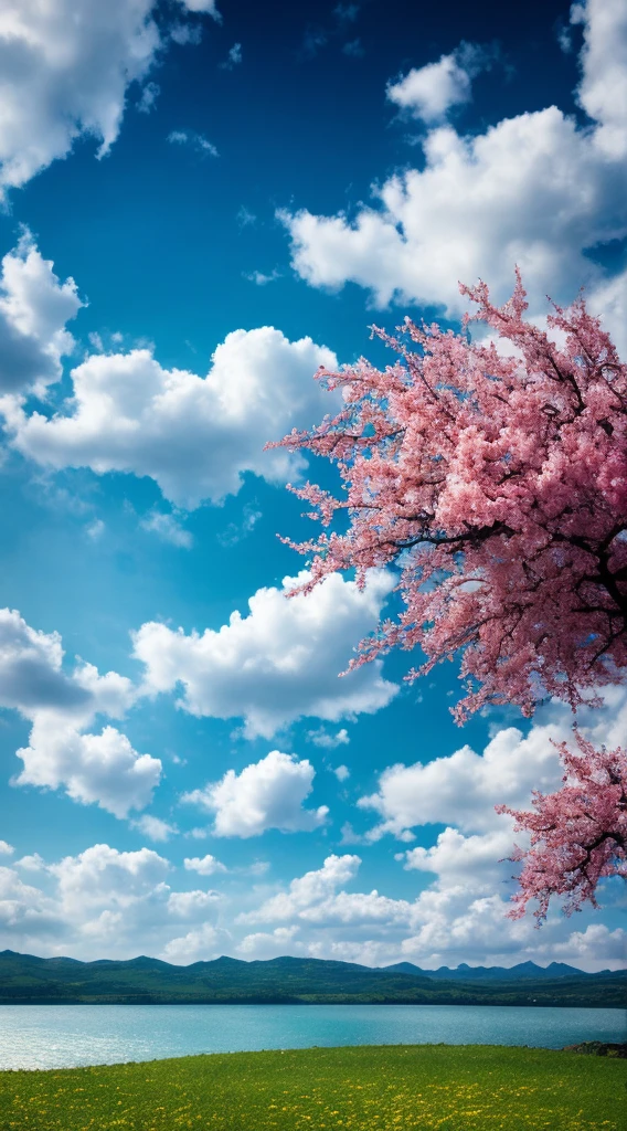 tmasterpiece，Best quality at best，high qulity，the Extremely Detailed CG Unity 8K Wallpapers，scenecy，exteriors，Skysky，​​clouds，daysies，flying birdont，scenecy，Eau，The tree，blue-sky，waterfallr，precipice，naturey，Chinese style buildings，lakes，rios，Cloudy sky，award winning photography，Background bokeh，depth of fields，HDR，blooms，color difference，Reality，The is very detailed，Trends on Artstation，Trends on CGSociety，iintricate，high detal，dramaticidjourney art