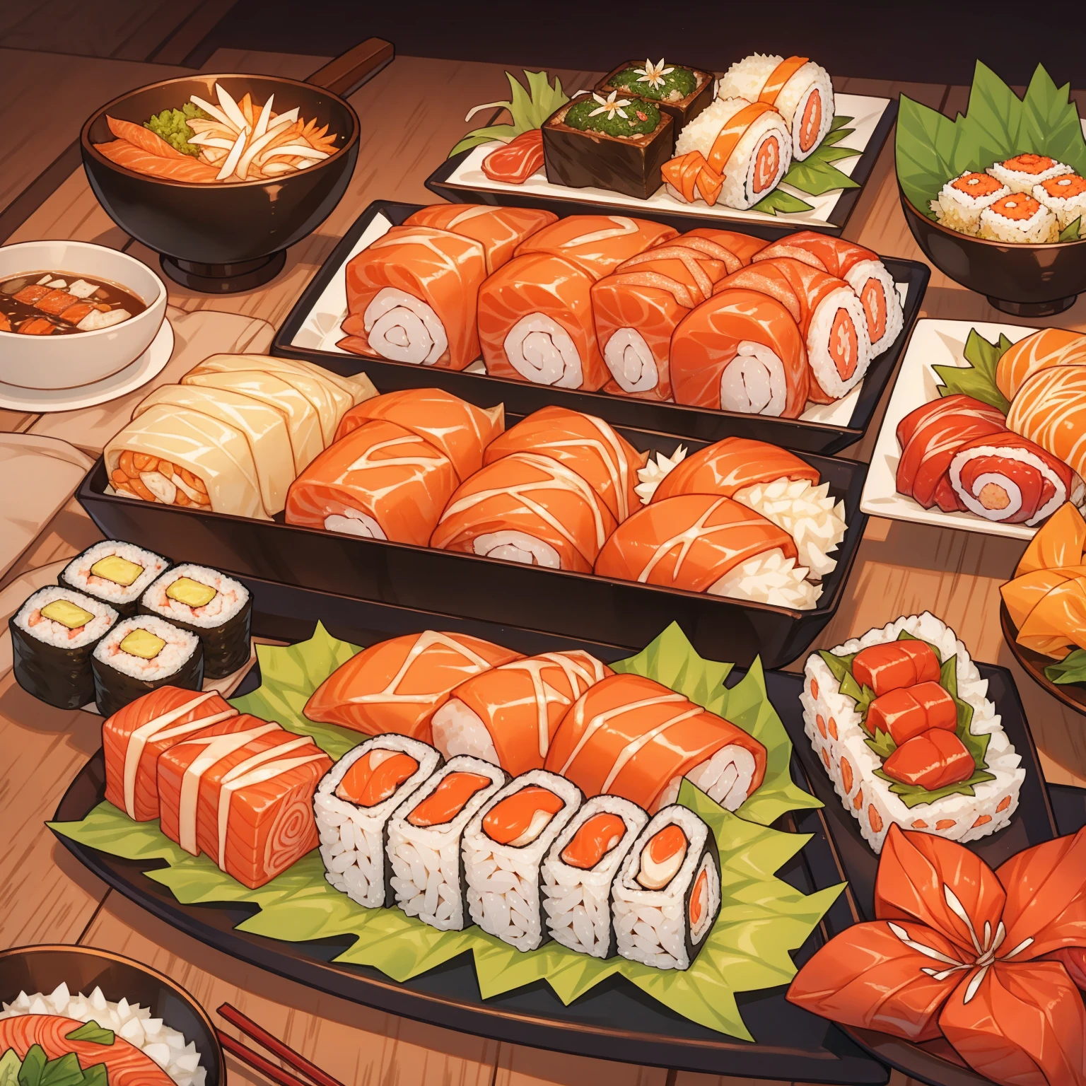 sushi、Iron Flower Roll、Japanese Food