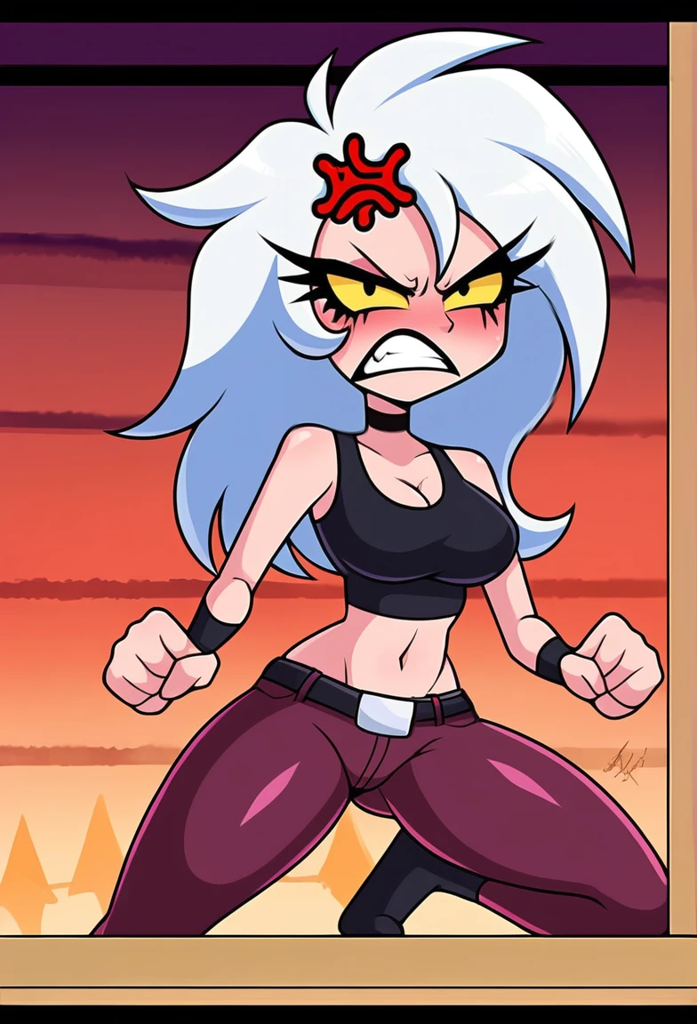 angry boss woman at you