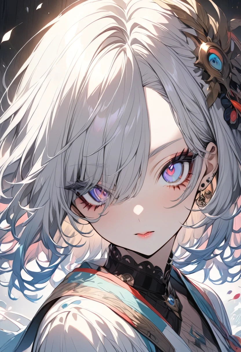 Odd Eye、beautiful woman with perfect face