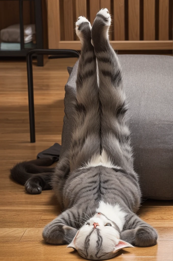 Cats are incredibly flexible and might find sitting like humans comfortable. Despite appearing unusual to us, this position can be quite restful for them, allowing them to lean back and relax .