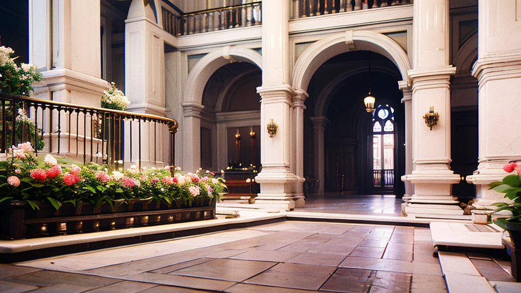 Oil painting style, Very light Rococo, Huge arched flower stand, full of flowers, railings, mottled light and shadow, with a soft dreamy atmosphere, Romanticism, Monet, Surrealism, chiaroscuro, motion blur --stylize 750 --niji 6 --ar 3:4Oil painting style, Very light green, Huge arched flower stand, full of flowers, railings, mottled light and shadow, with a soft dreamy atmosphere, Romanticism, Monet, Surrealism, chiaroscuro, motion blur --stylize 750 --niji 6 --ar 3:4，UHD, retina, masterpiece, anatomically correct, accurate, super detail, high details, award winning, highres, best quality, 16k, high quality
