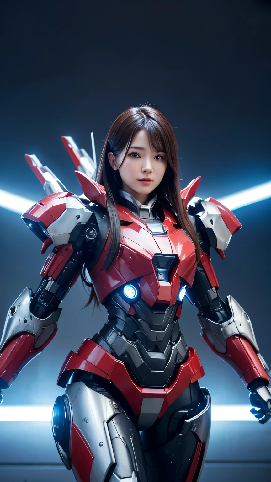 Super detailed, advanced details, high quality, High resolution, 1080p, hard disk, beautiful,(war machine),Armor War,(Rocket Missile)Capture the big picture,beautiful,Mecha cyborg girl,battle mode,Mecha body girl,She is wearing a futuristic war machine weapon mecha