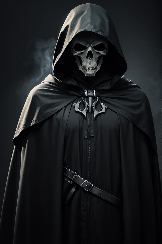 Reaper,black background,mist
