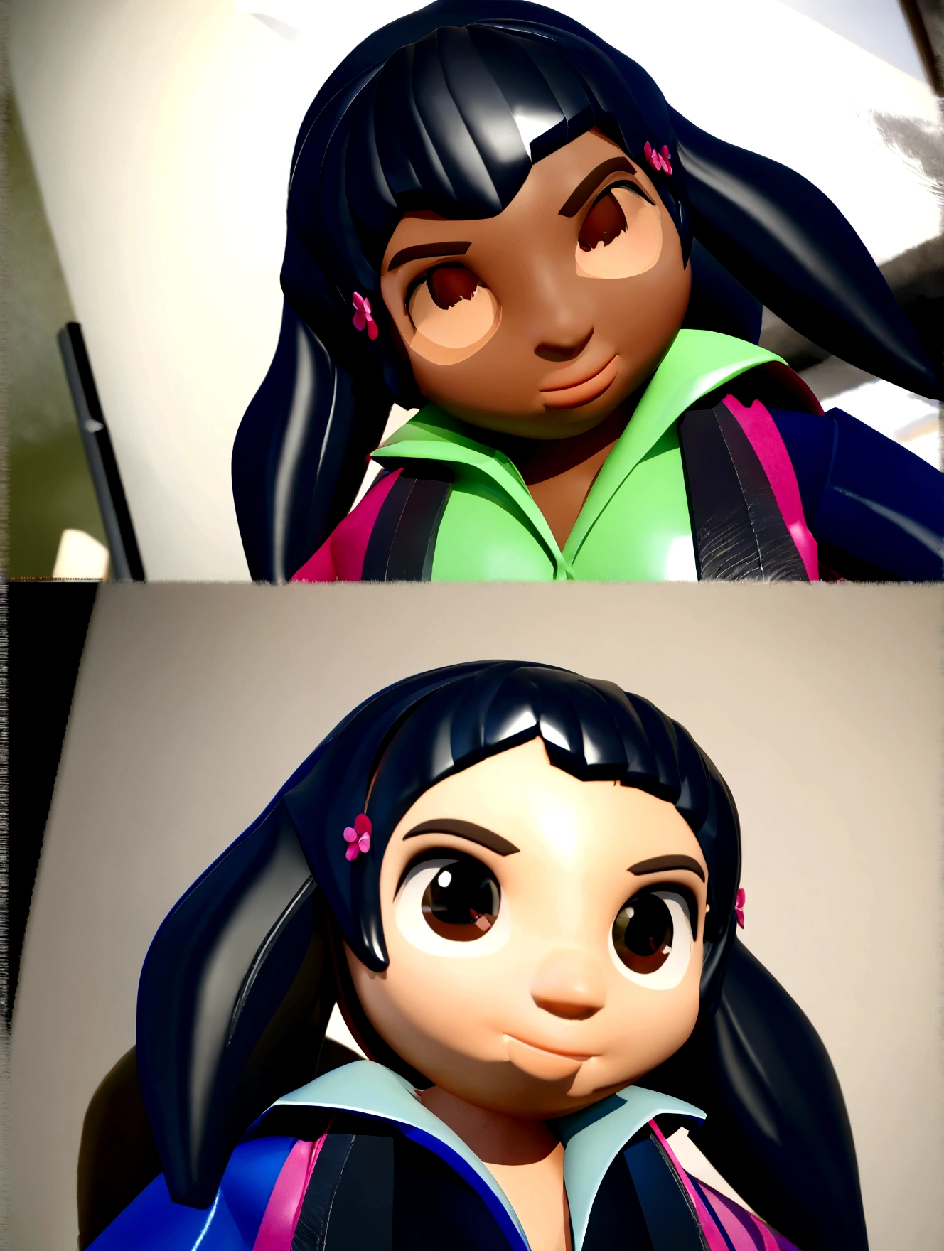 Cartoon character using the characteristics of the image below, animation character, Caractere estilizado, animation style rendering, 3D estilizado, Arnold Maya rendering, Stylized 3D rendering, toon render screenshot, Personagem 3D, Personagem 3D, Stylized 3D rendering, 3D character rendering, personagem de desenho animado, Personagem de close up, Pose de personagem,  (Estilo Pixar) (parte mestre:1.2) (bokeh) (melhor qualidade) (pele detalhada) (textura detalhada) (8K) (argila) (cinematic lighting) (sharp focus