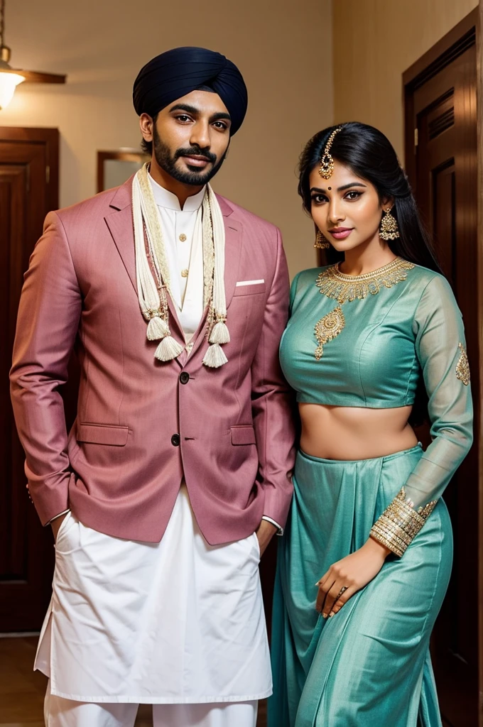 beautiful Indian women with her Muslim men husband