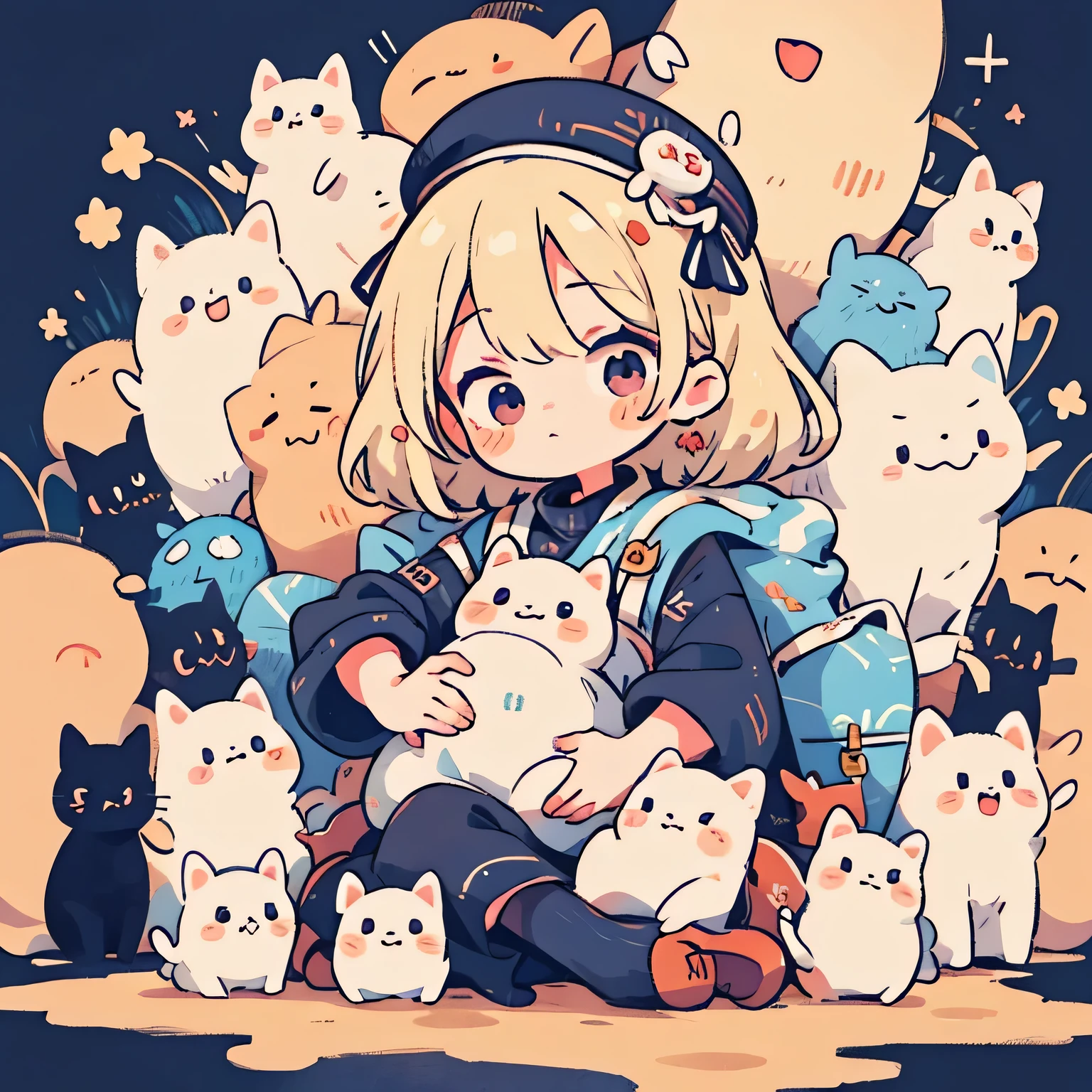 Eri Kamijo style, Masterpiece, best quality, 8k, cute girl chibi