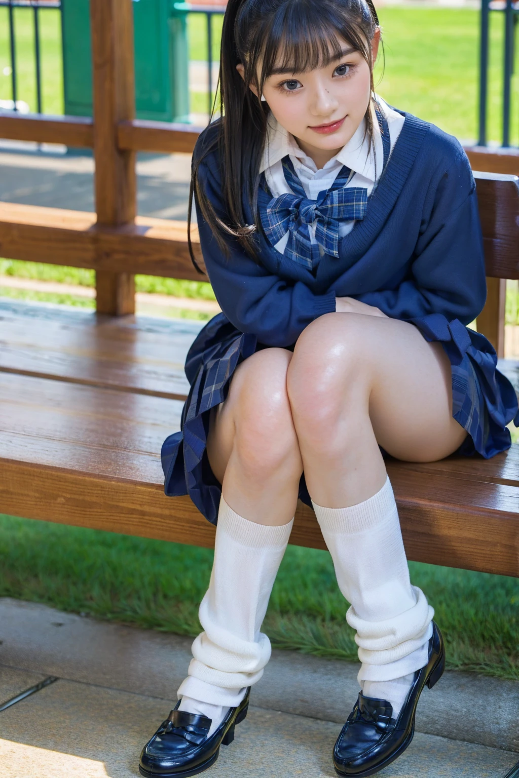 (photorealistic:1.4), best quality, masterpiece, raw 32k photo, (extremely detailed japanese beautiful girl), (extremely detailed eyes:1.2), (cute face:1.2), ultra-detailed, ultra high res, amazing, BREAK,sitting,
(school uniform:1.5), detailed school girl, (disneyland:1.3), beautiful detailed girl, bangs, cute face, miniskirt,loafers, perfect legs, perfect hands