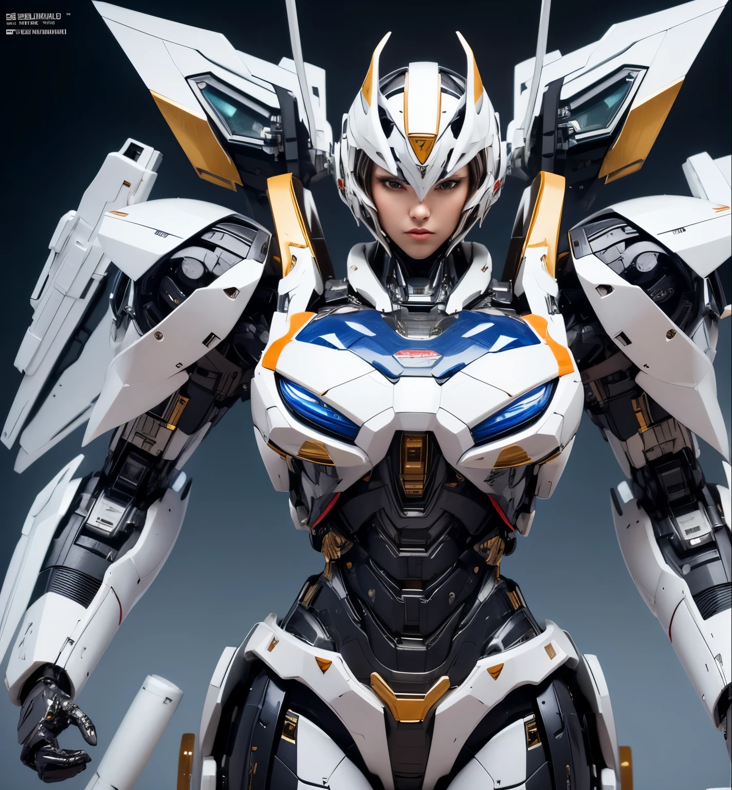 Textured skin, Super Detail, high details, High quality, Best Quality, hight resolution, 1080p, hard disk, Beautiful,(Super Heroine),Oppai Missile,beautiful cyborg woman,Mecha Cyborg Girl,Battle Mode,Girl with a Mecha Body,She wears a battle cyborg mech with a weapon,Fulll body Shot