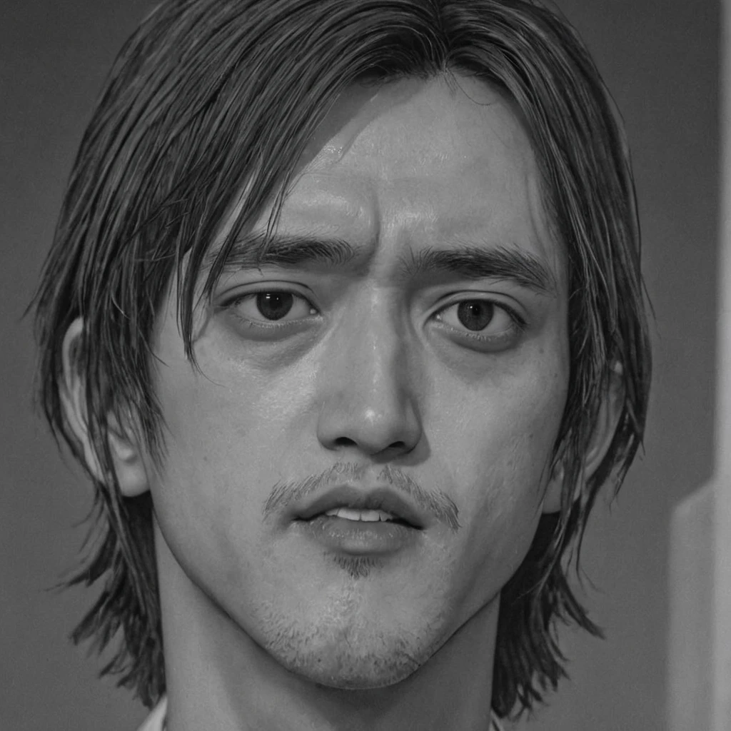 1man, race (anime), bizarre scenario, Junji Ito, Yusuke Murata, black and white, 8k, anime, horror