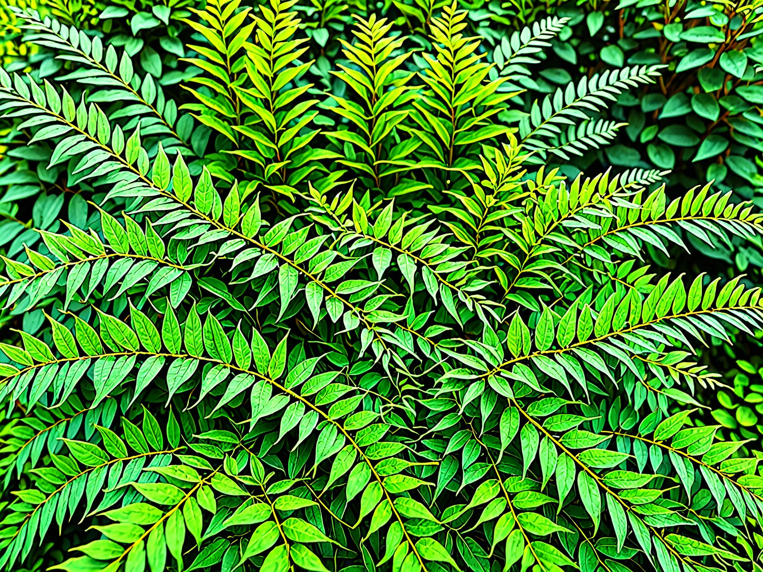a macro photo of bushes and shrubs, detailed foliage, vivid colors, lush greenery, natural textures, intricate patterns, close-up perspective, high depth of field, natural lighting, soft shadows, photorealistic, 8k, high resolution, cinematic, award-winning photography