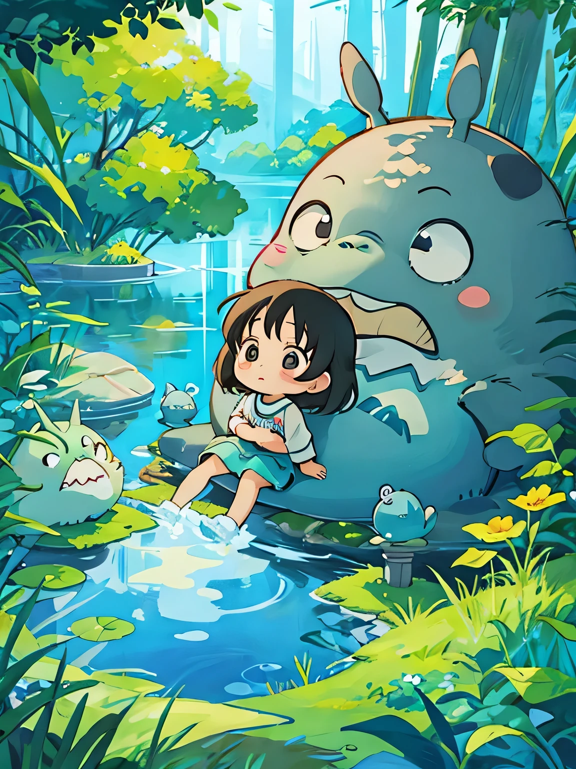 hayao Miyazaki、Kawaii Design, most beautiful girl ever、Chibi, expedition、Totoro, Blue Earth