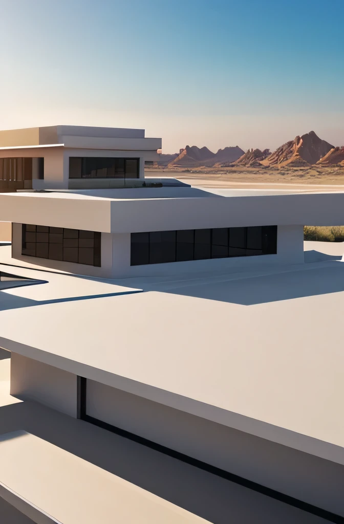 Professional 3D rendering of architecture from roof design for desert areas to single and parametric roofs in modern and minimal style.