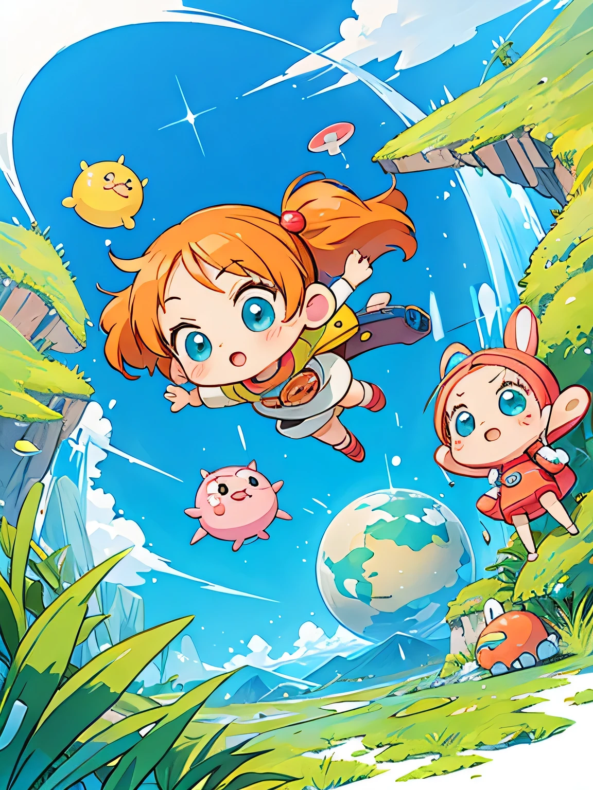 Akira Toriyama、Kawaii Design, most beautiful girl ever、Chibi, (((expedition)))、Blue Earth